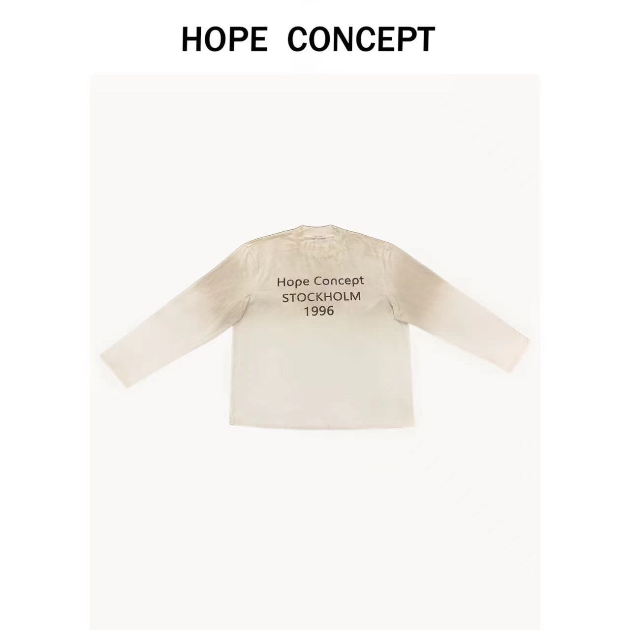 24142#HOPECONCEPT私服爱牌做旧脏洗oversize廓形长袖防晒
