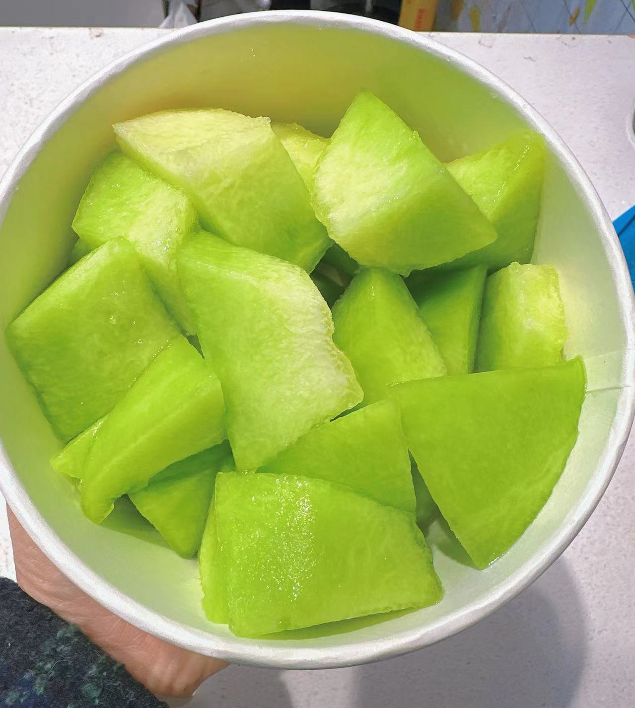 【同城外送】奶香蜜玉菇甜瓜切一盒