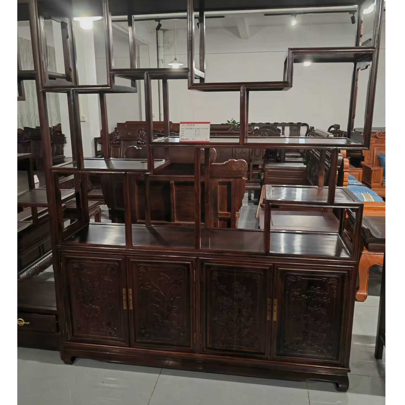 实木简约多宝阁博古架置物架