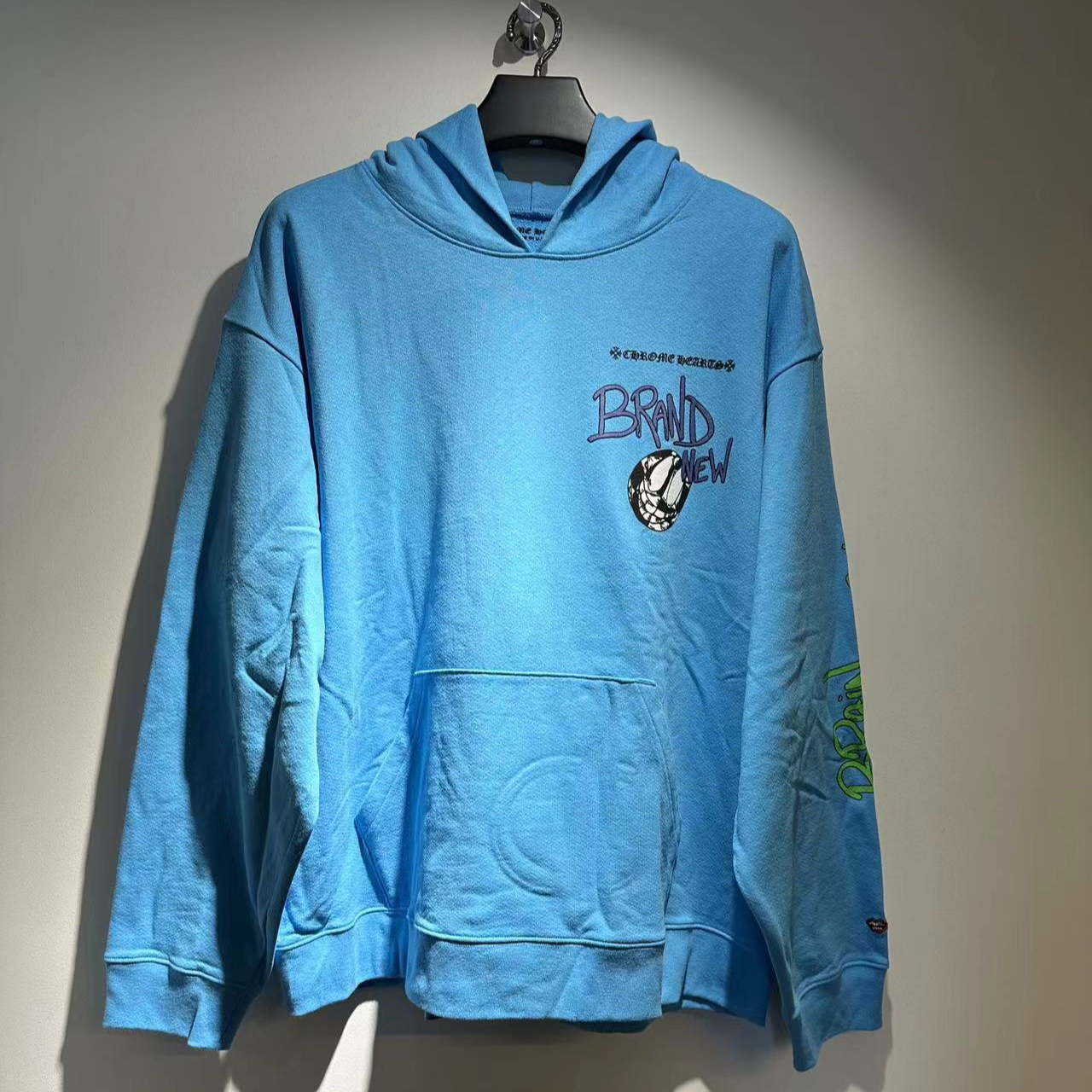 克罗心 Chrome hearts【正品】Mattyboy 蓝色卫衣