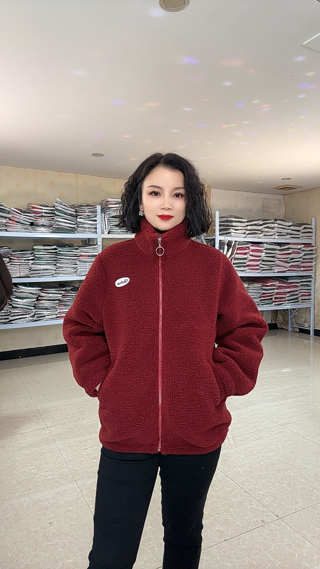 冬季新款糕糕绒加厚加绒保暖显瘦年轻加长妈妈装中老年拉链款外套