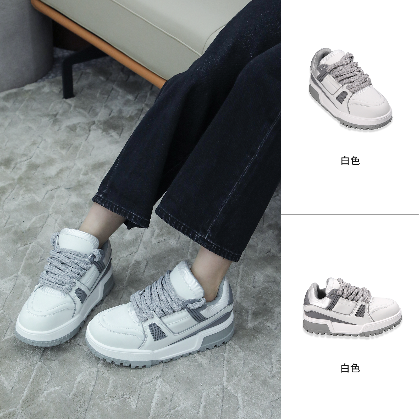 WANTS-LAB ”小胖丁“2025时尚拼色百搭休闲鞋运动鞋WL20071600132