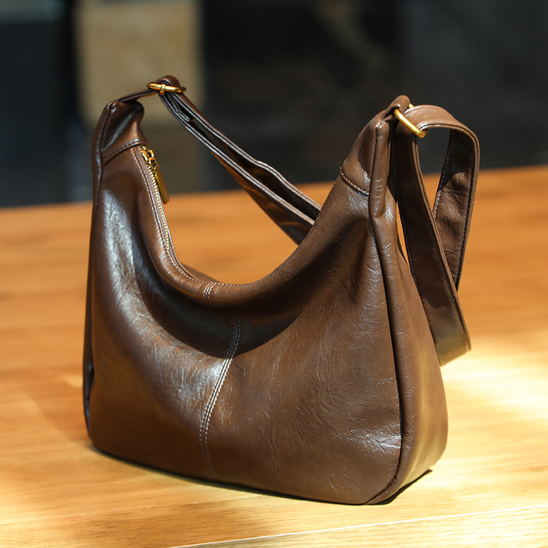 【MUEKA/茉妮卡】包包女2025新款美拉德斜挎包软皮单肩托特包