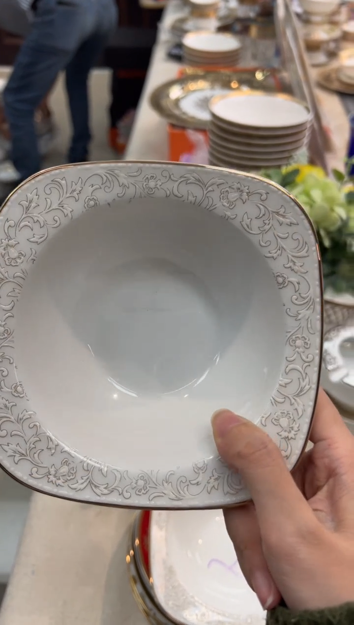 【闪购商品】瓷碗5.5寸肚兜碗2个 瑕