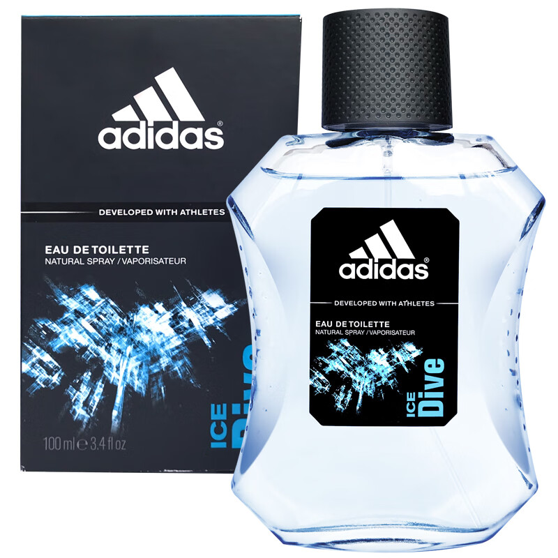 adidas/阿迪达斯冰点男士淡香水EDT芳香调100ml持久留香运动清爽