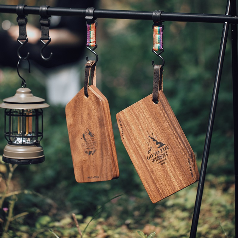 切菜板实木迷你水果旅行案板野餐便携木质双面户外砧板露营用品