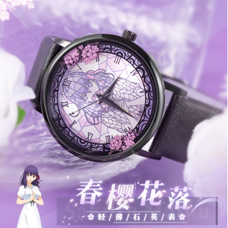 Fate手表正版联名二次元动漫周边间桐樱fgo学生防水石英表