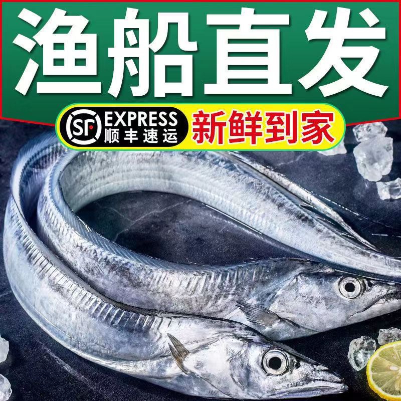 大带鱼净重5斤（每条1斤左右）液氮锁鲜发货
