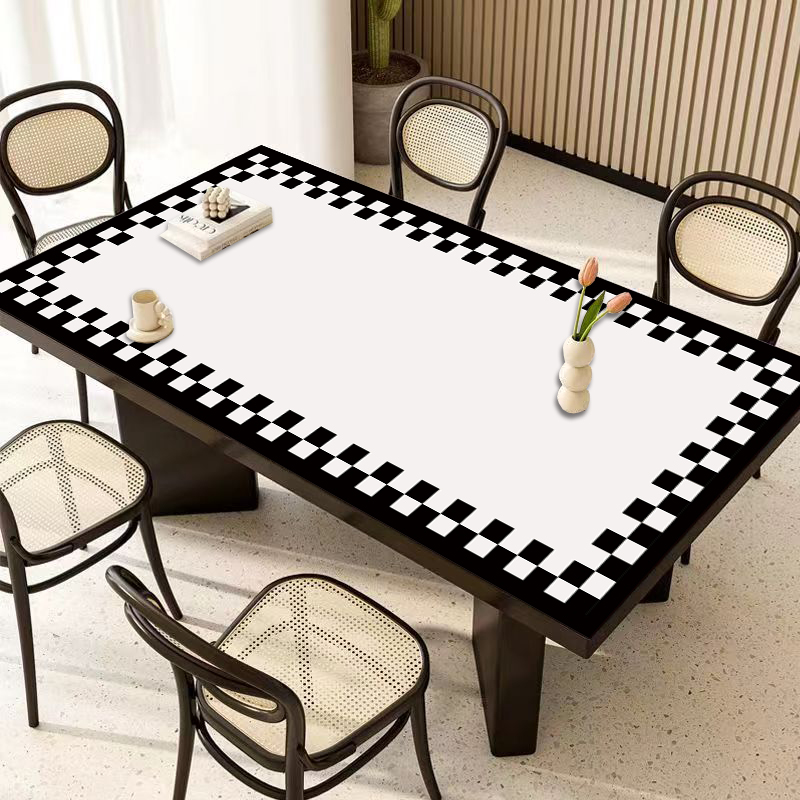 硅胶皮革轻奢高级感桌垫茶几垫防水防油免洗防烫长方形客厅餐桌垫