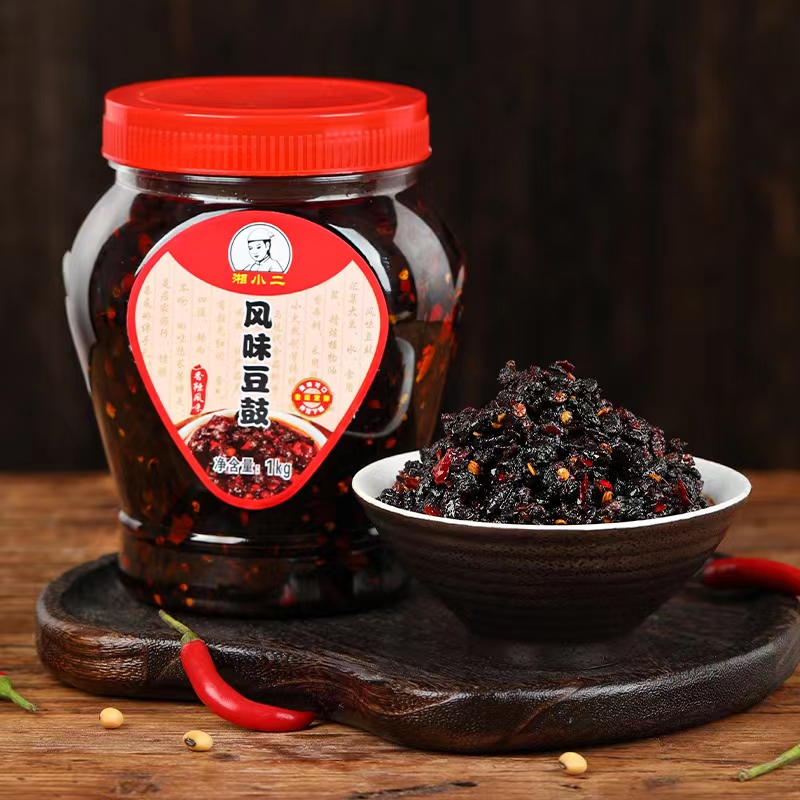 湖南风味豆豉1000g香辣豆豉微辣鲜香