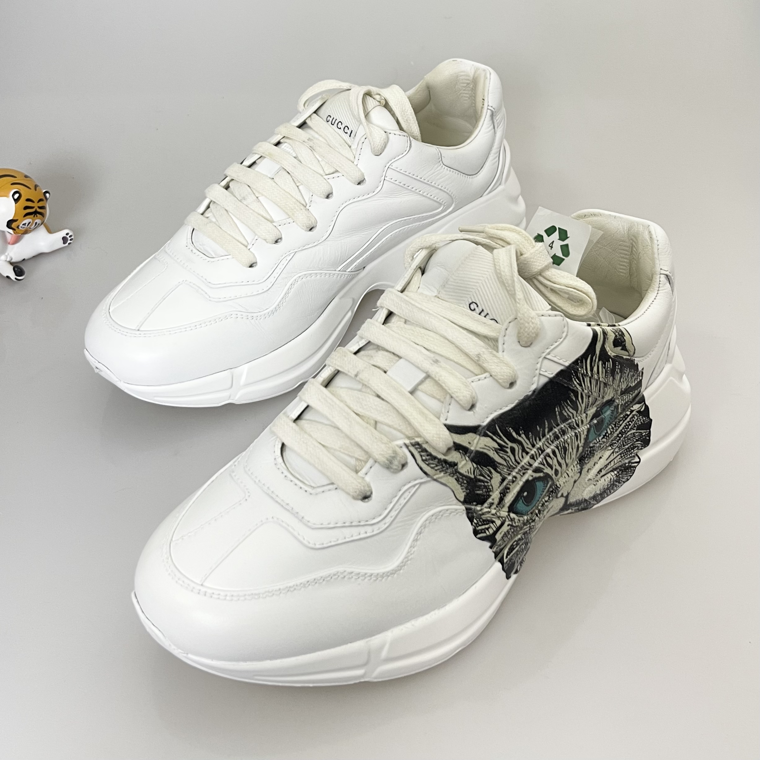 95新 GUCCI/古驰 36.5码gucci猫头老爹鞋95新