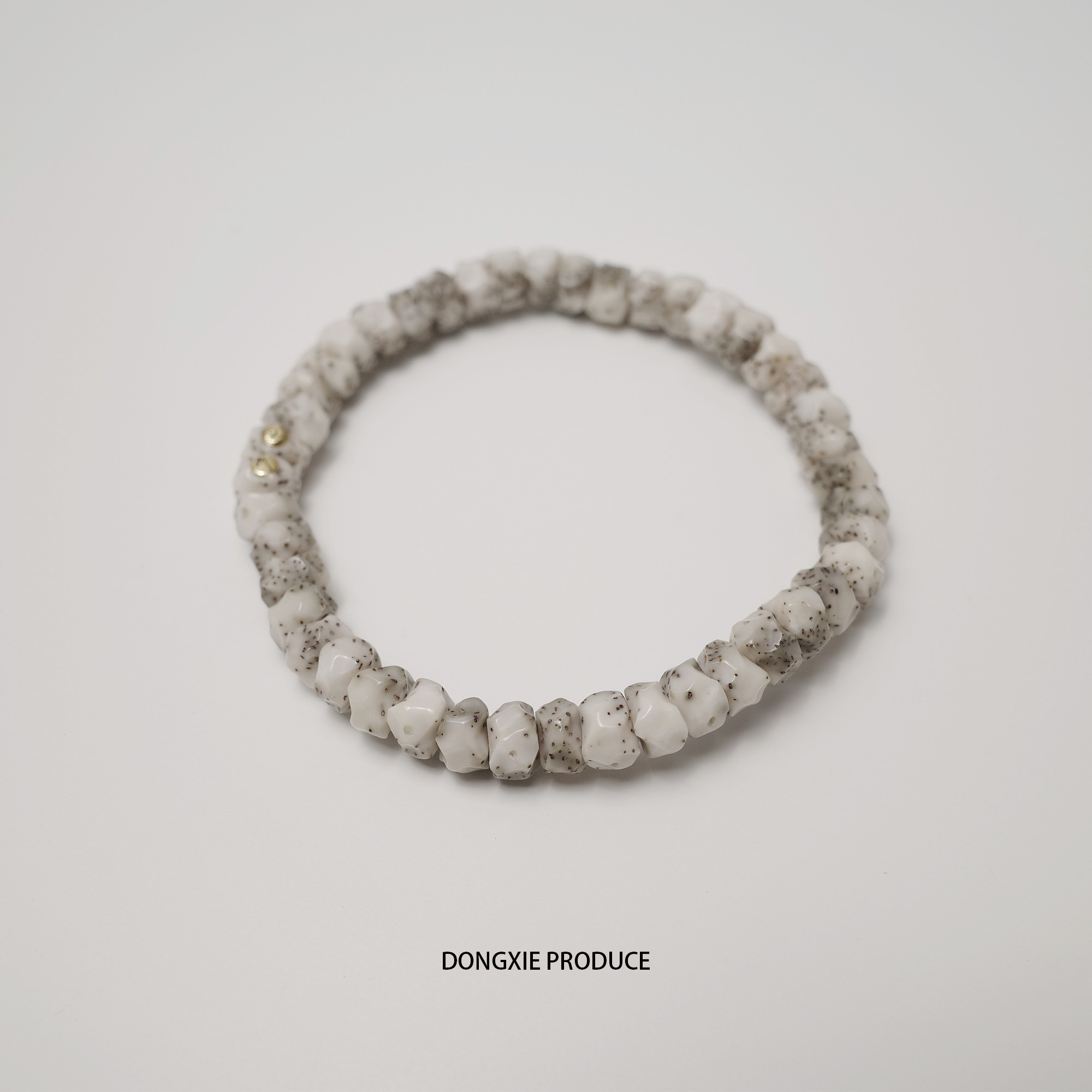 8改斜切无相星月 玉化/骨瓷白定制文玩手串