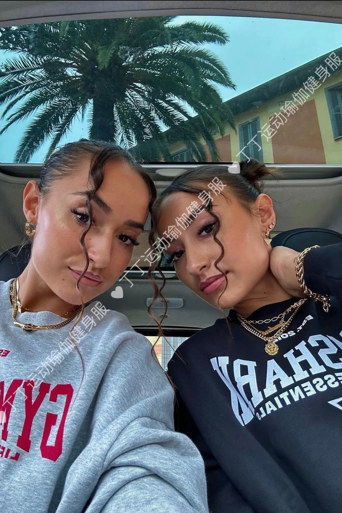 GYMSHARK肌肉鲨鱼纯棉运动休闲宽松圆领卫衣 男女同款