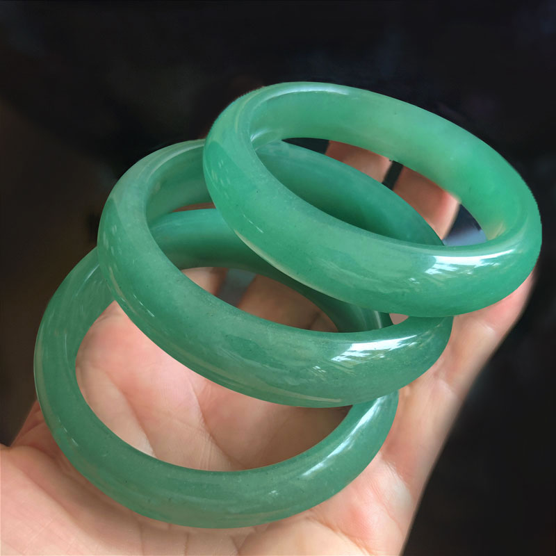 天然东陵玉东陵石手镯经典平安镯石英岩玉未镶嵌
