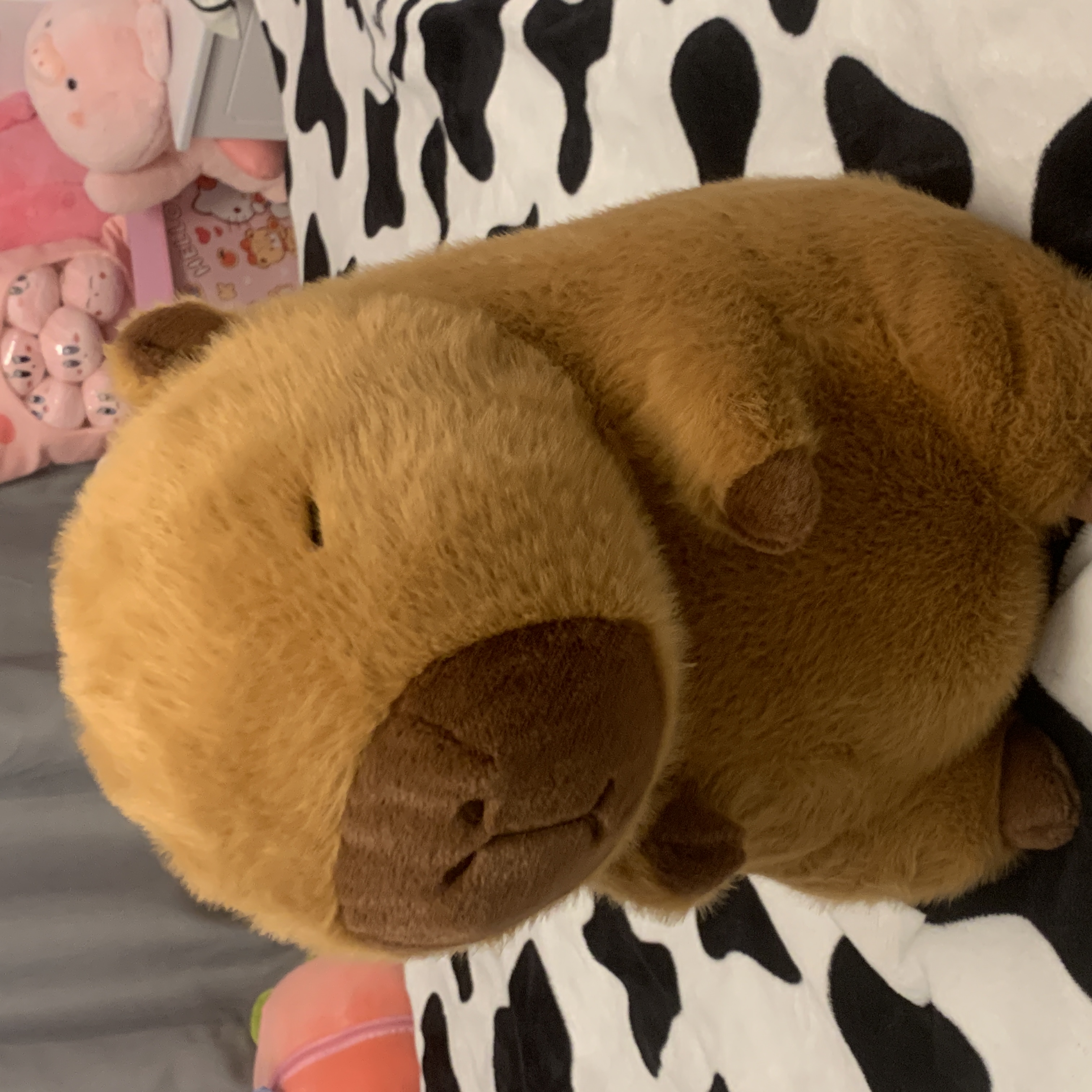 卡皮巴拉公仔毛绒玩具水豚玩偶鼻涕可爱卡皮吧啦抱枕扒比娃娃挂件