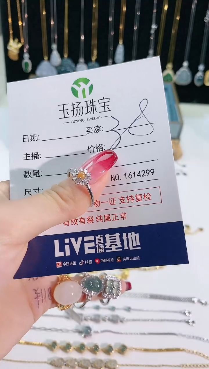 【闪购商品】翡翠天然翡翠银S925镶嵌天然翡翠