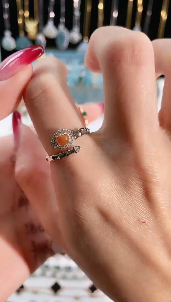 【闪购商品】翡翠珠宝奇石银S925镶嵌天然翡翠