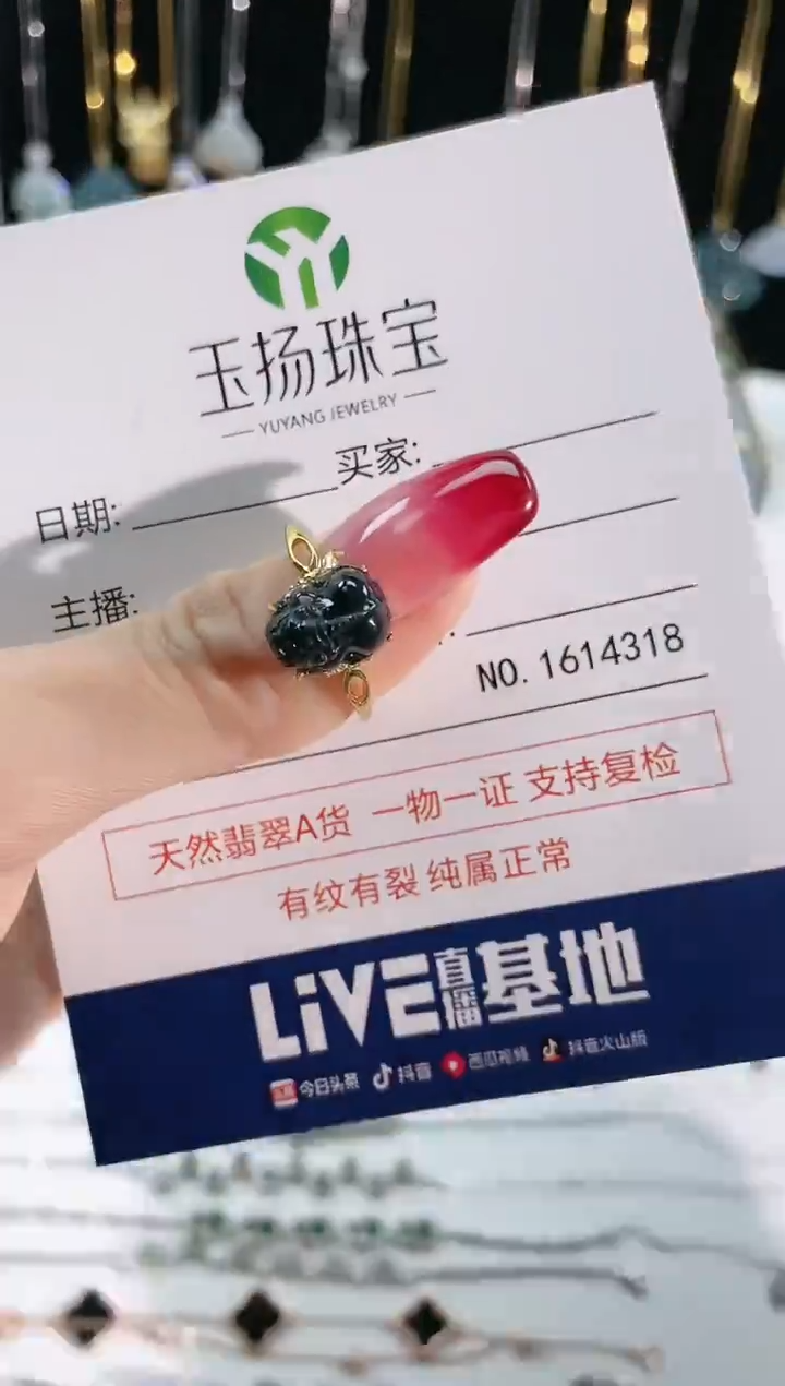 【闪购商品】翡翠珠宝奇石银S925镶嵌天然翡翠