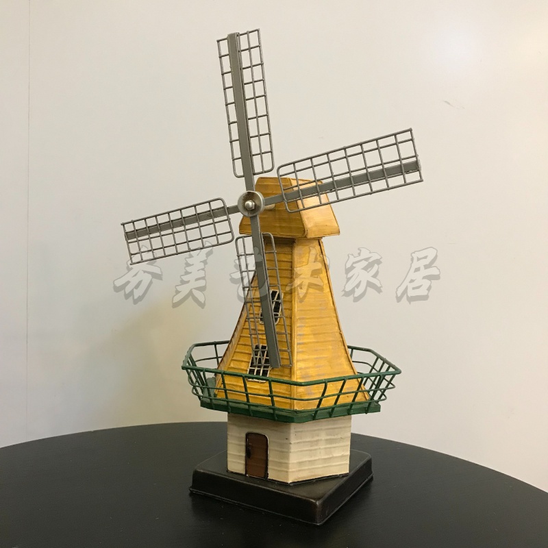 BORCH/博瑞奇大风车桌面装饰摆件（JLWD5332-Y、JLWD5330-G）