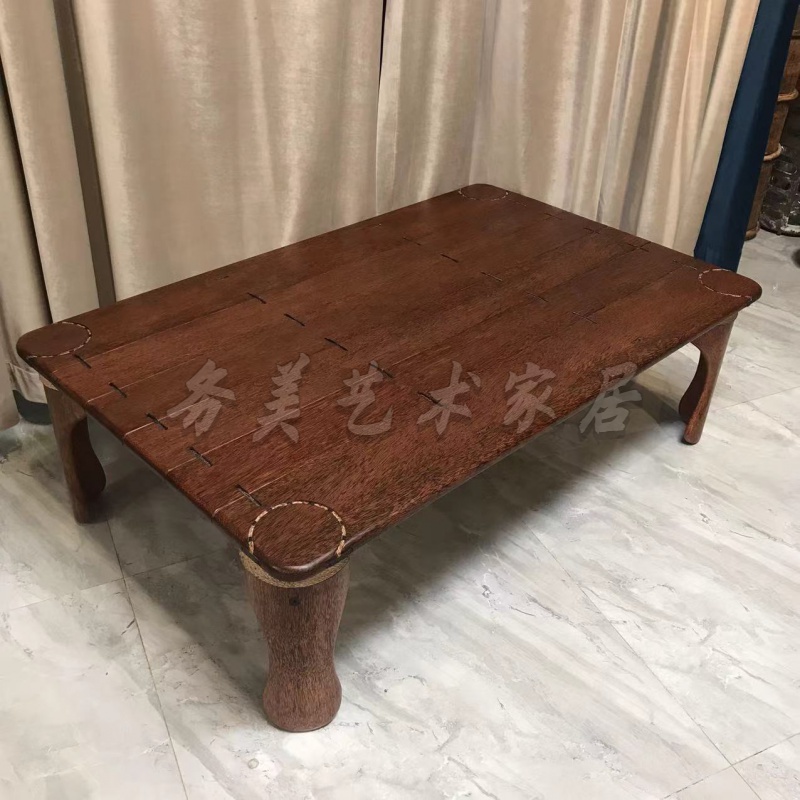 BORCH/博瑞奇轻奢部落风棕榈木简约家用客厅现代长茶几（07819）