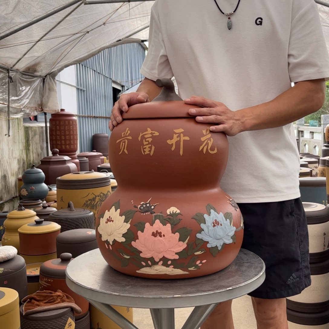 紫砂茶叶罐18 饼茶叶罐