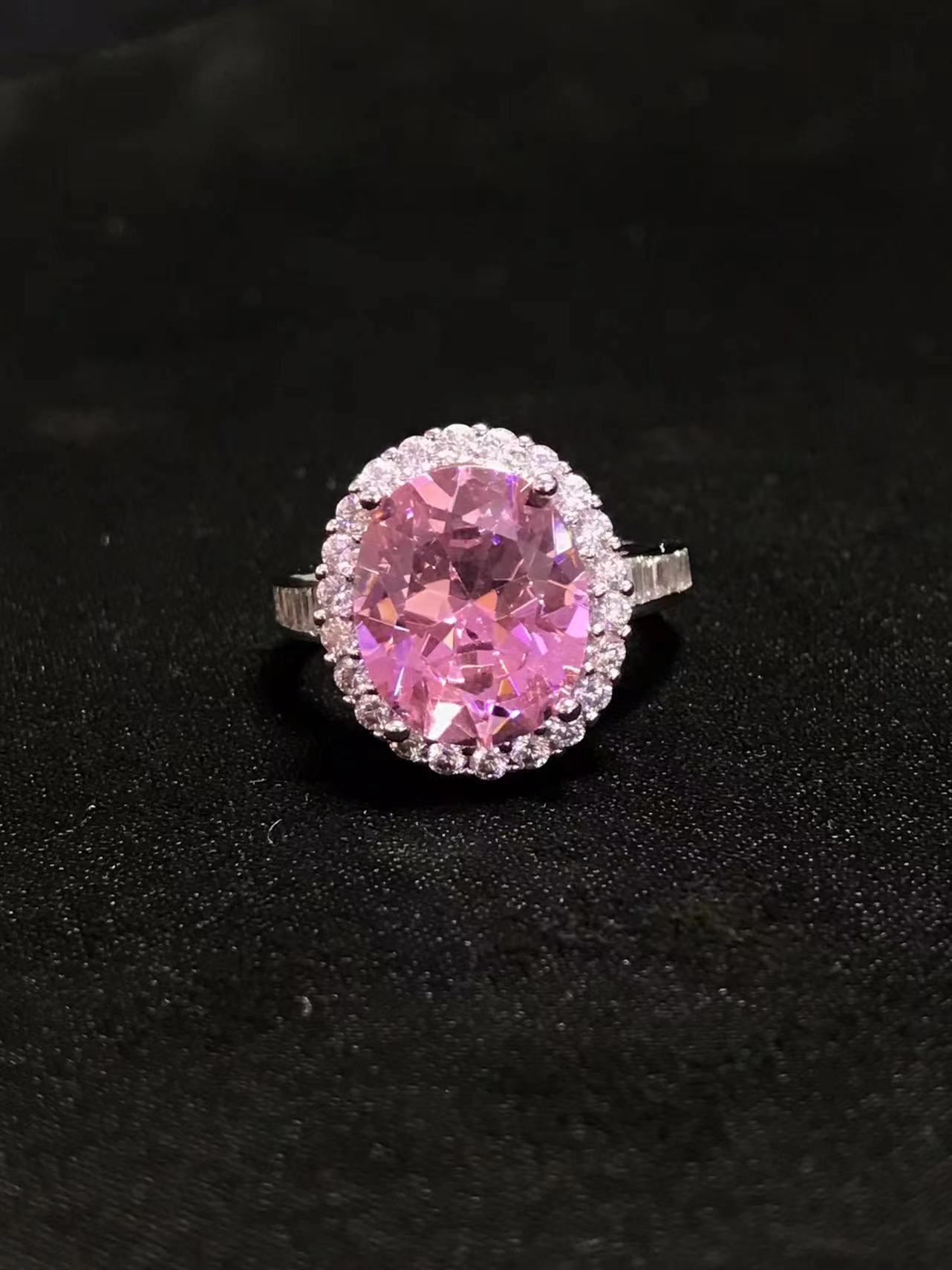 戒指  【子玉】 澳大利亚之心豪镶粉  D3