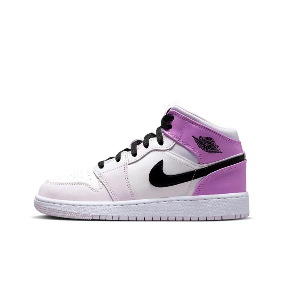 耐克/Nike Jordan Air 1 Mid GS 女子白粉时尚板鞋 DQ8423-501