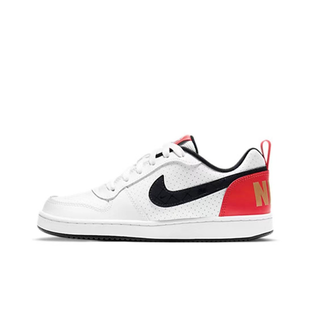 Nike/耐克 Court Borough Low GS 女子黑白红低帮板鞋 DD8495-106