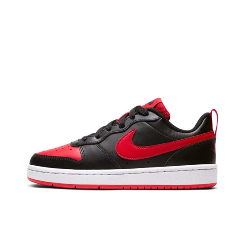 Nike/耐克 Court Borough Low GS 女子黑红低帮板鞋 BQ5448-007