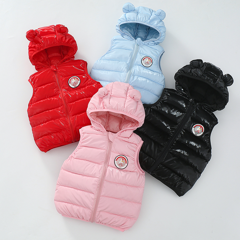 反季免洗奥特曼马甲棉秋冬外穿轻薄外套小童背心男女儿童保暖连帽