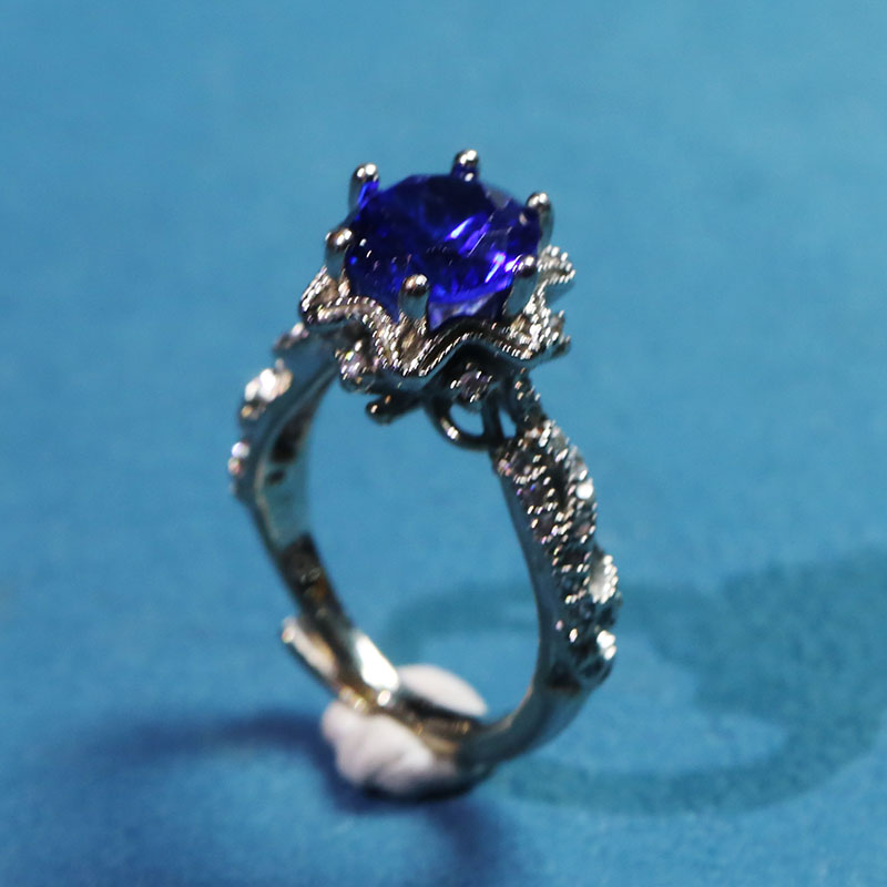 阿丽莎-简约时尚-精工合金培育戒指l581