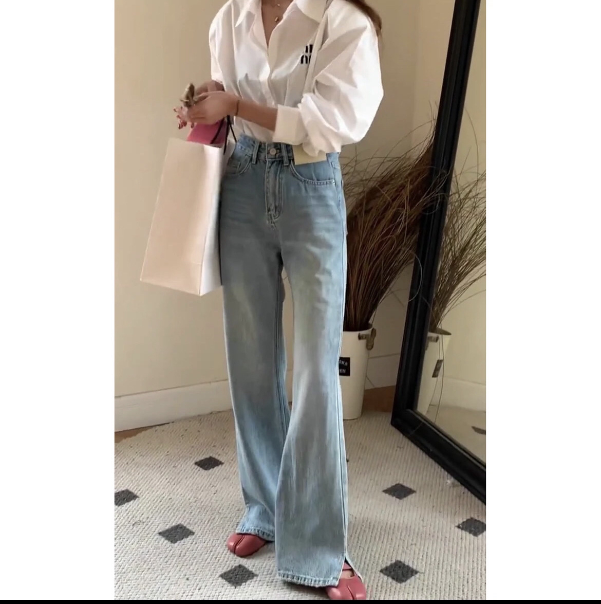 (大發家)高货孤品春秋拖地裤（下单默认微瑕，完美主义请绕道）