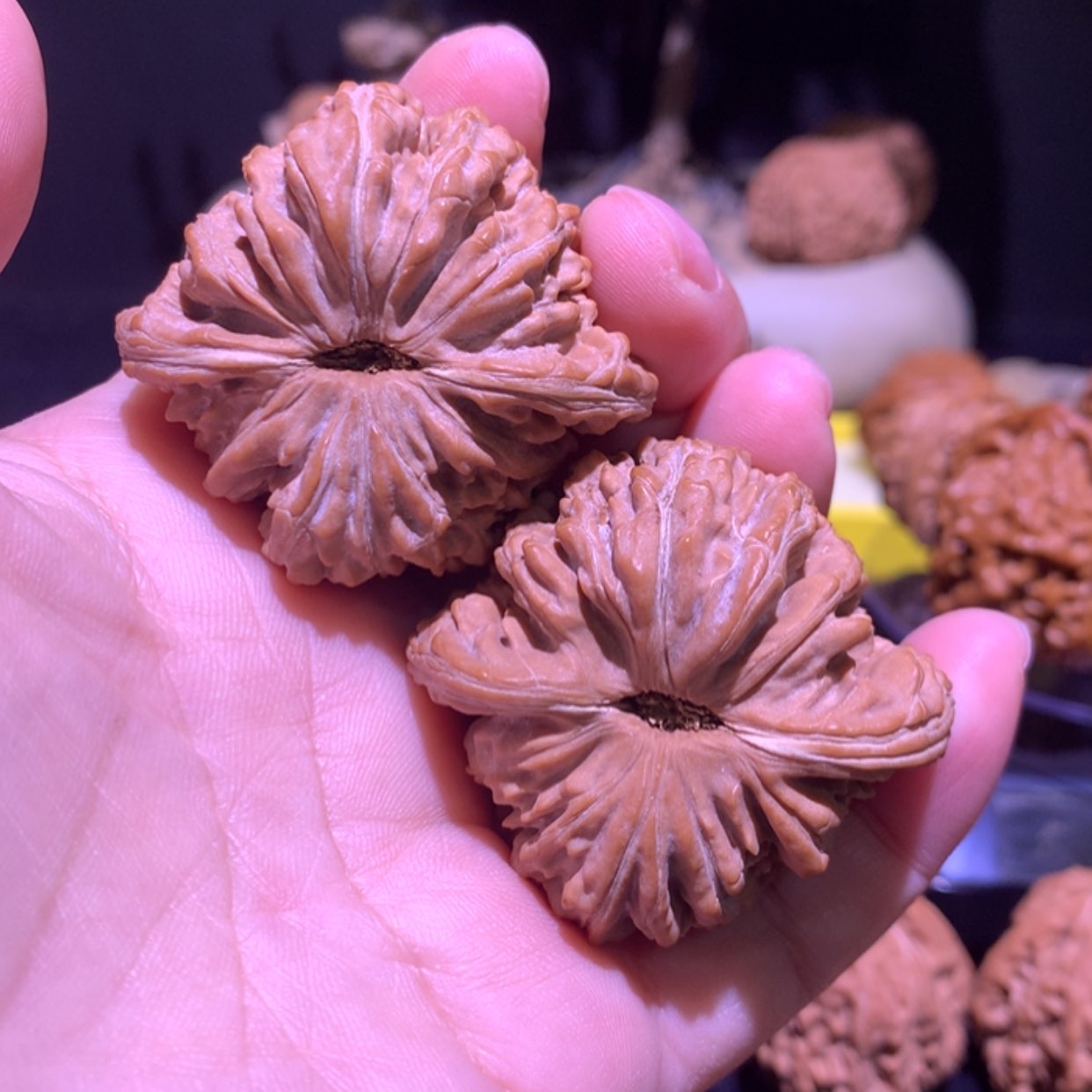 【闪购商品】文玩核桃把件老****呀46山地楼
