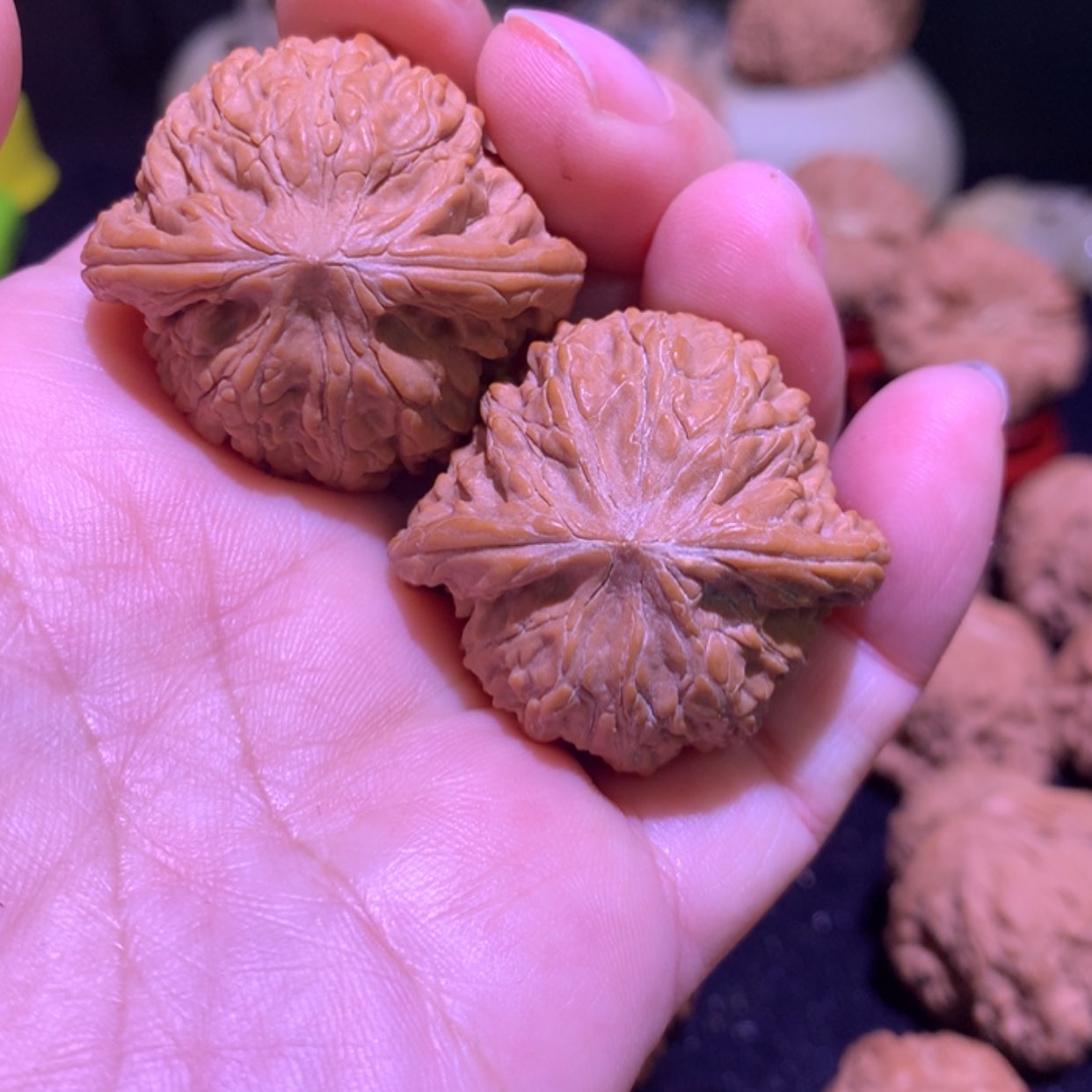 【闪购商品】文玩核桃把件老****来37磨