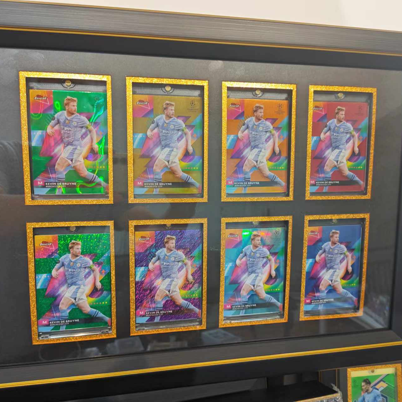 FINEST TOPPS 球星卡 德布劳内 曼城中场 整套彩虹5编 25 50 99等