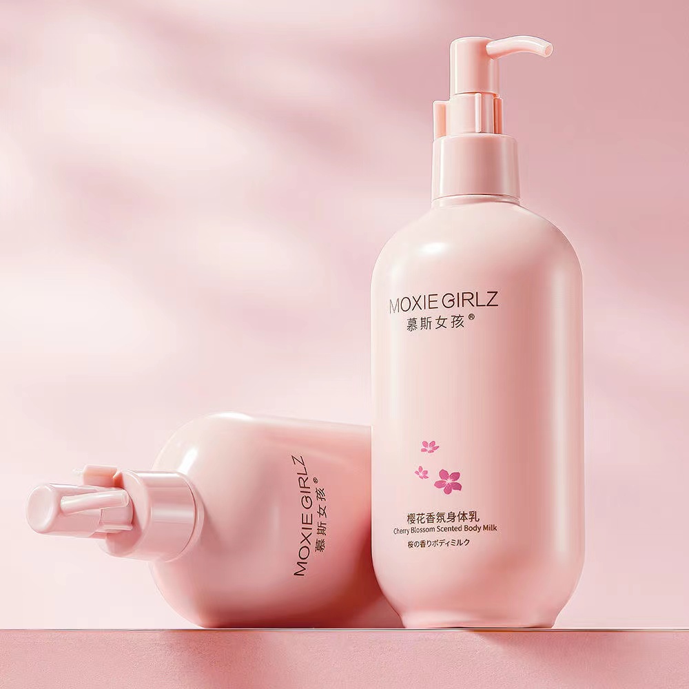 樱花身体乳保湿滋润秋冬补水润肤乳全身持久留香清爽不油腻护肤品