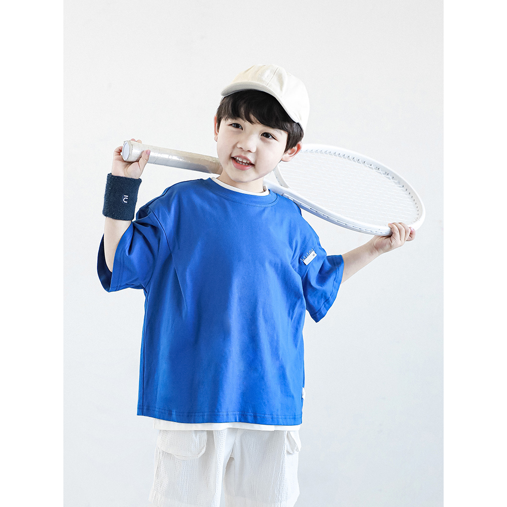 【夏款清】oddtails 男童时尚休闲短袖T恤透气上衣QG817