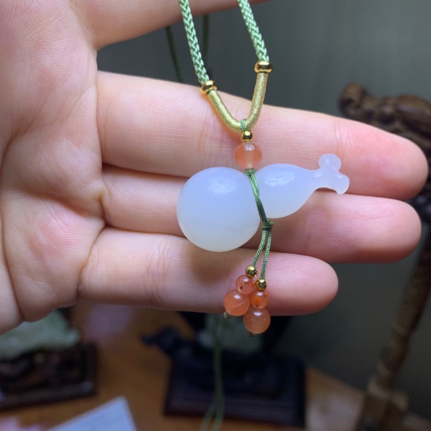和田玉白玉（葫芦）吊坠～～～