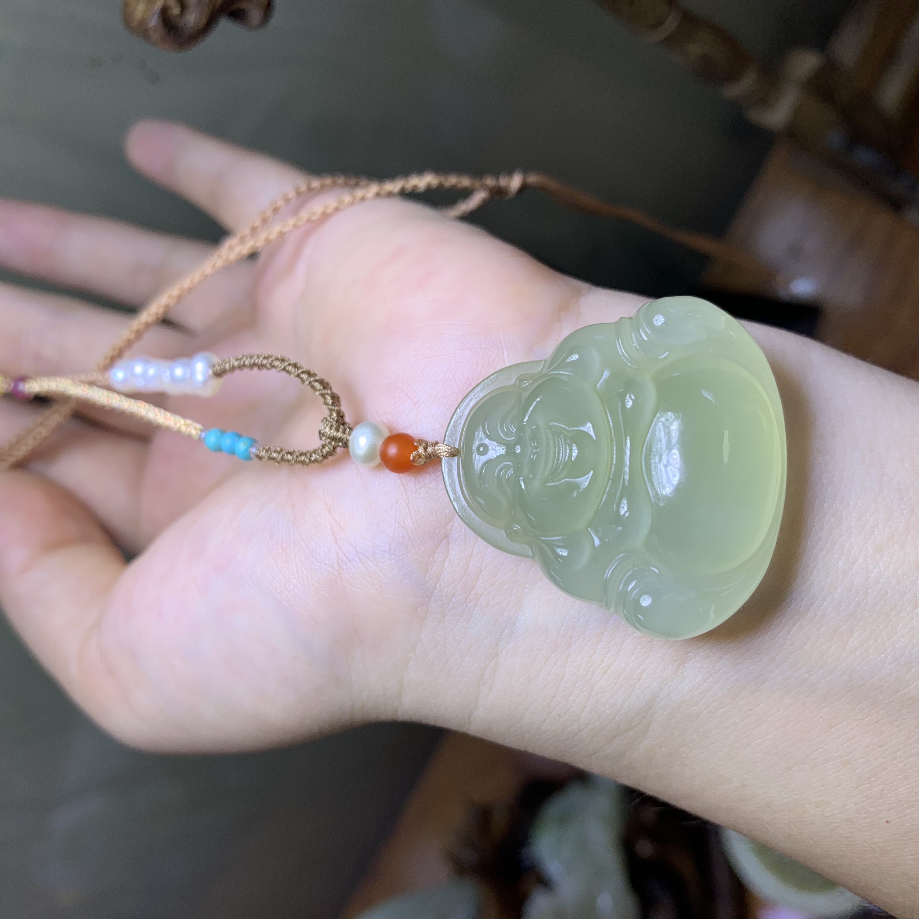 冰底和田玉小佛挂件（多样性发）～～～
