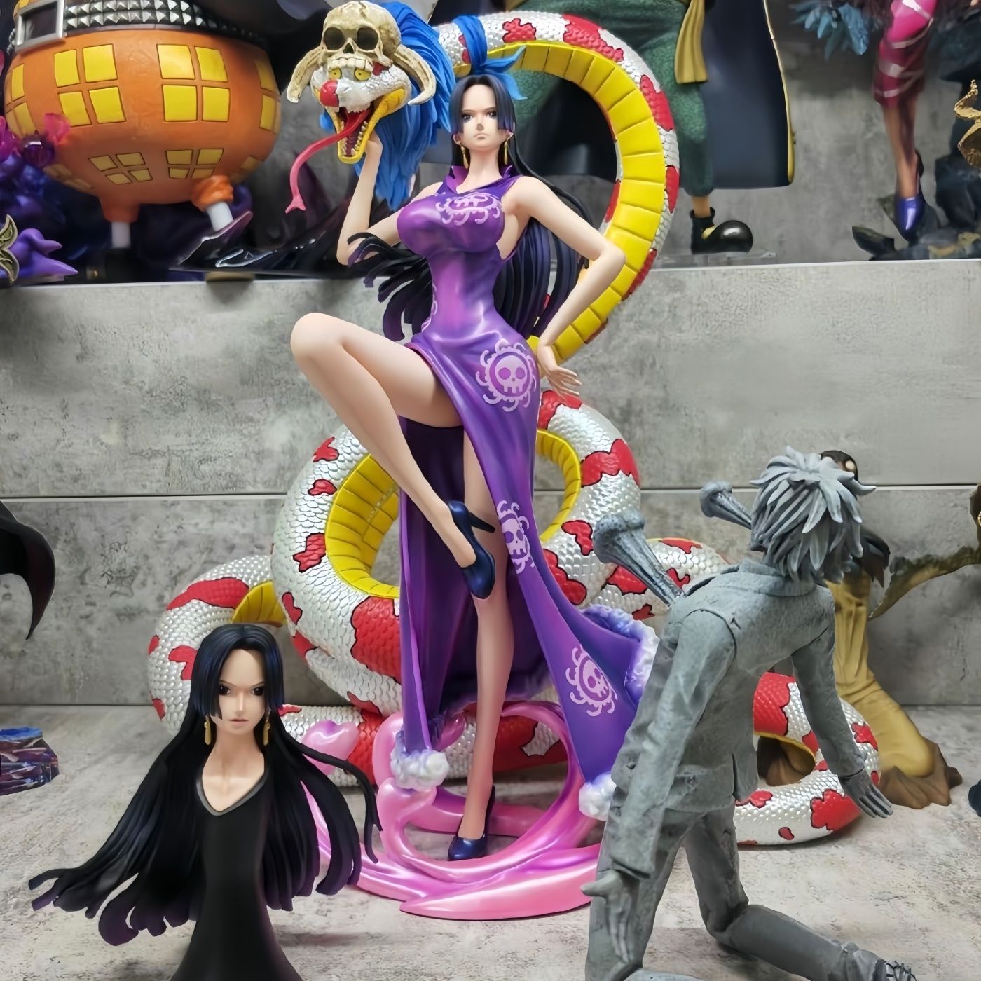 海贼王手办系列 C2女帝汉库克 山治GK潮玩场景模型雕像摆件礼物