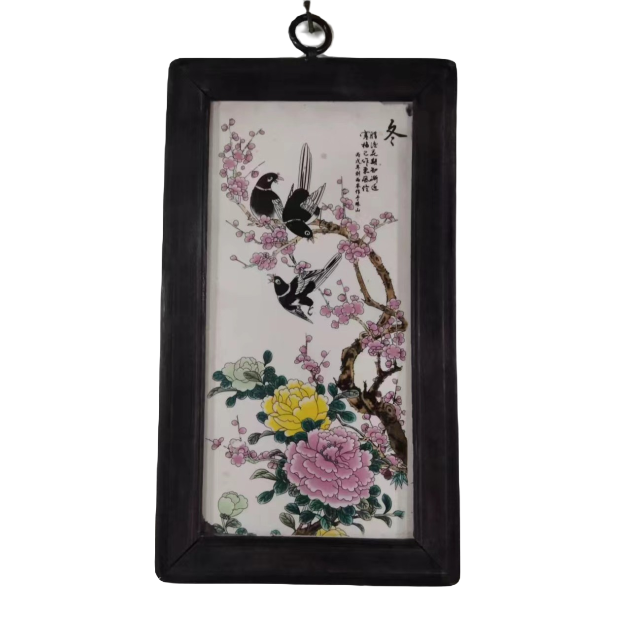 长方形瓷板画，中式精美印花陶瓷，古风彩绘【以直播间实物为准】