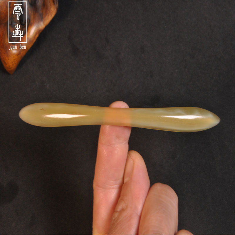 云犇羊角反扣式双尖发簪古典民族簪子发钗子高级感国风发饰丸子头