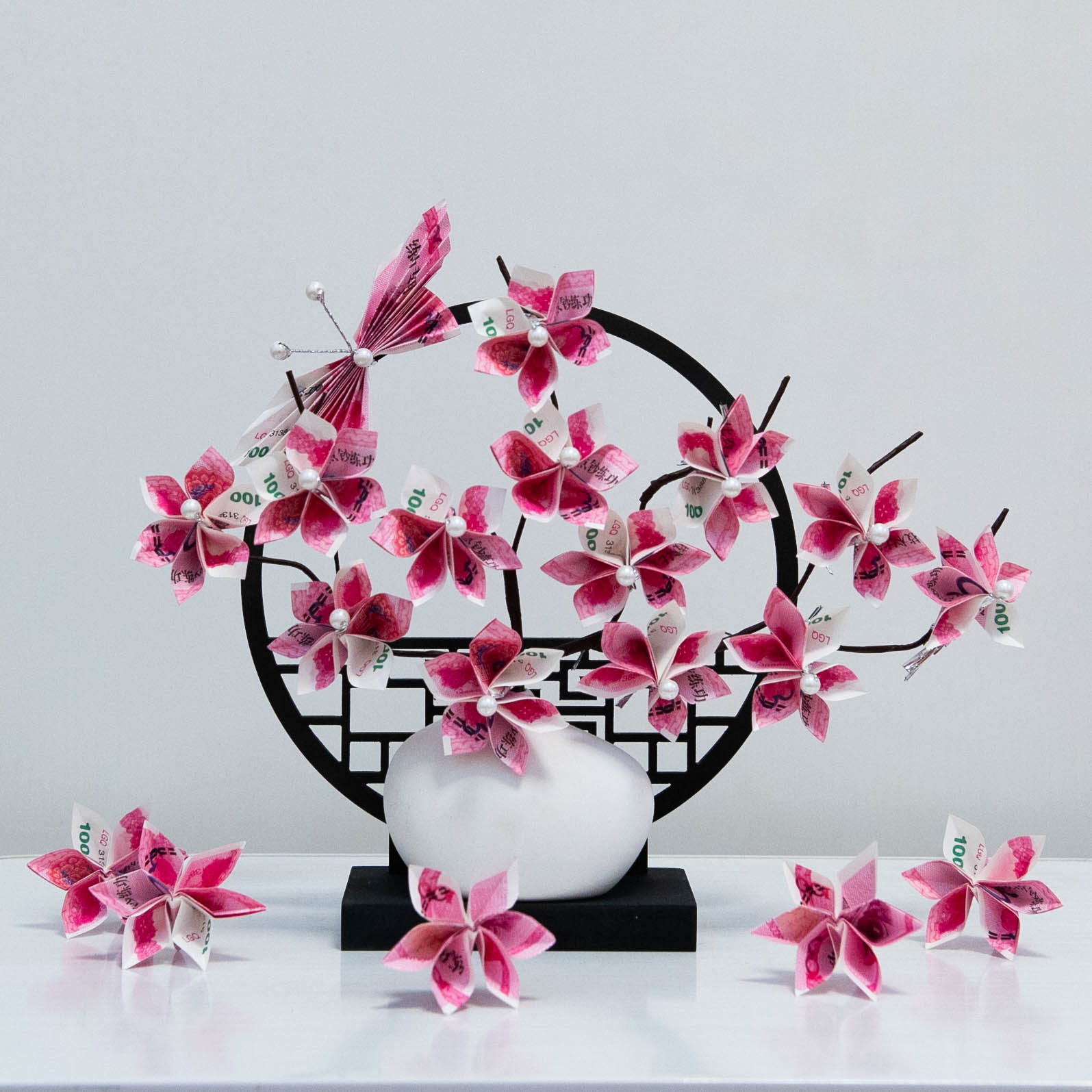 有钱花屏风款发财树DIY材料包自己动手做送老婆老公闺蜜朋友