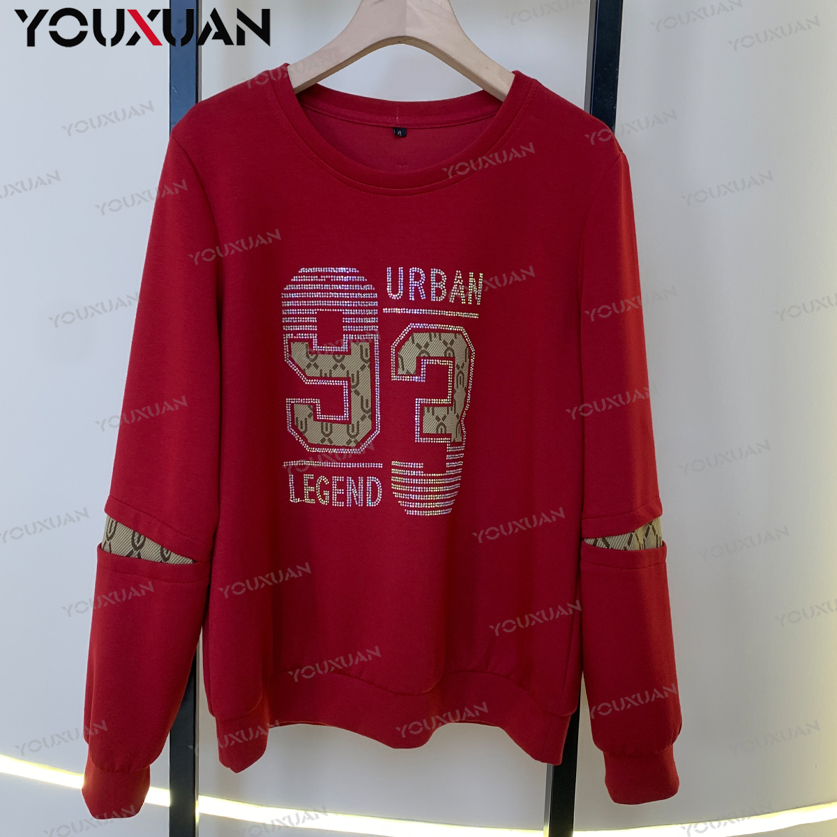 【秋上新】2023秋季百搭韩版上衣时尚休闲宽松长袖圆领卫衣50272