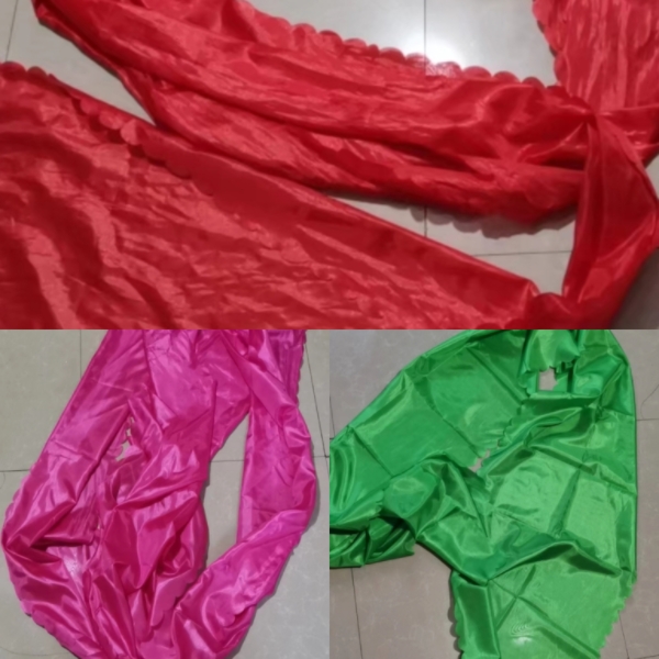 加厚秧歌红绸子绸带丝带成人舞蹈绸子大红绸布长彩带腰鼓腰带道具