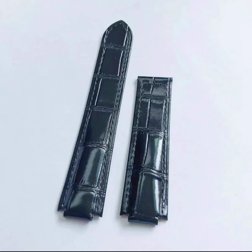 14-22mm适用蓝气球真皮皮带进口小牛皮表带折叠扣男女款手表配件