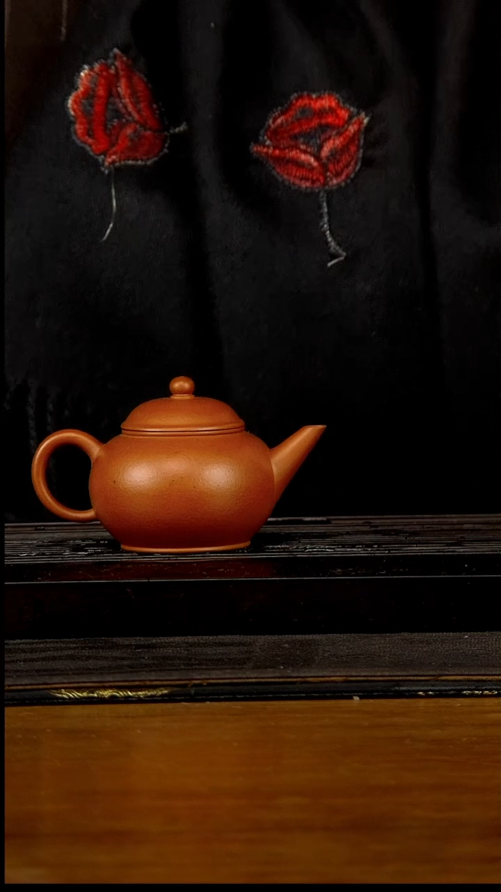 【闪购商品】紫砂茶壶110cc黄龙山原矿朱泥水平21