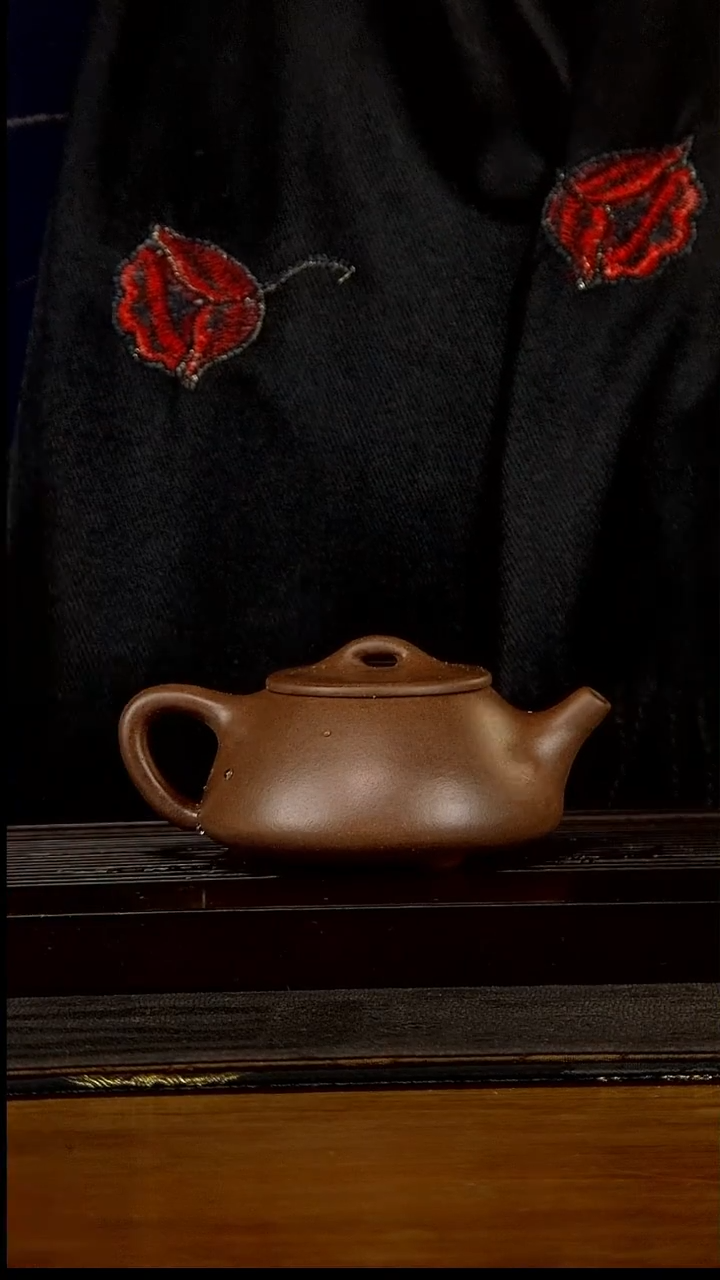 【闪购商品】紫砂茶壶160cc黄龙山原矿紫泥石瓢2