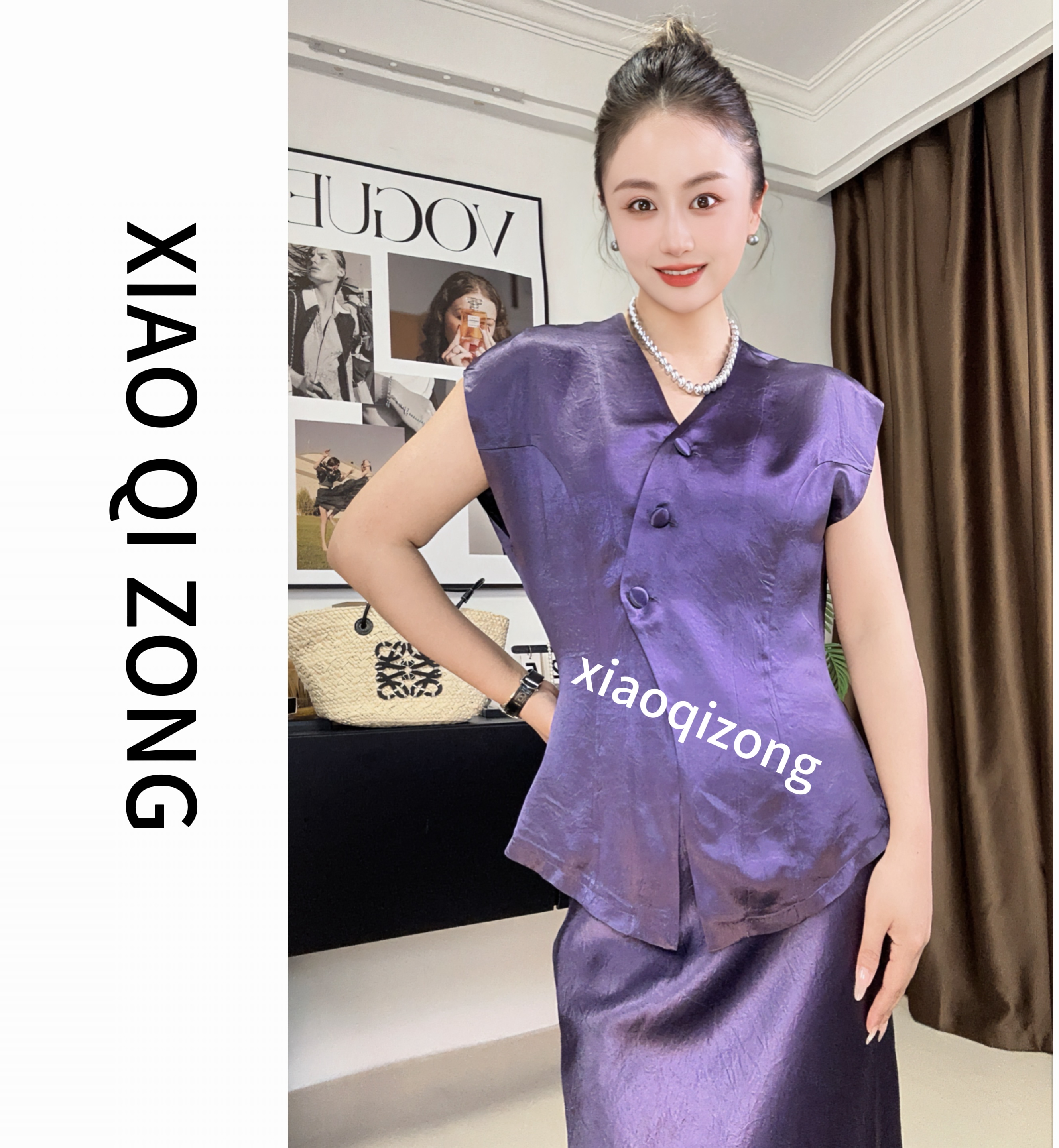 【小琪总】法式浪漫不规则设计夏季新款上衣衬衫    69223