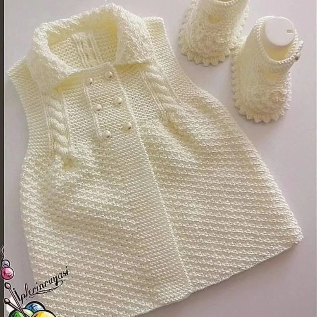 【材料包】韩式小方领公主裙单品手工毛线编织 非成品